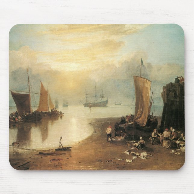 Sun Rising Through Vapour by Joseph Turner Mouse Pad (Front)