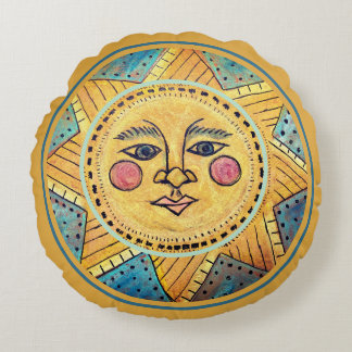 Sun Round Pillow
