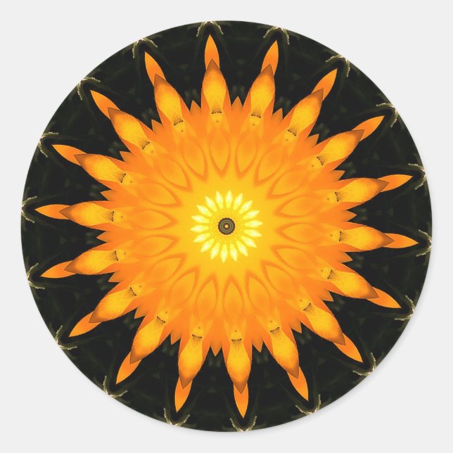 Sun Round Sticker (Front)