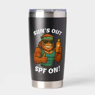Sun’s Out SPF On – Funny Summer Orangutan Fitness Insulated Tumbler