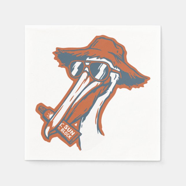 Sun-safe Pelican Napkin (Front)