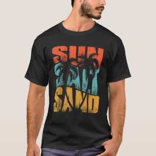 Sun Salt Sand Beach Sunset Summer Vacation Christm T-Shirt