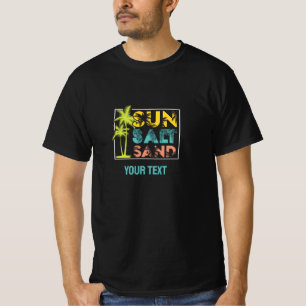 Sun Salt Sand Black T Shirt