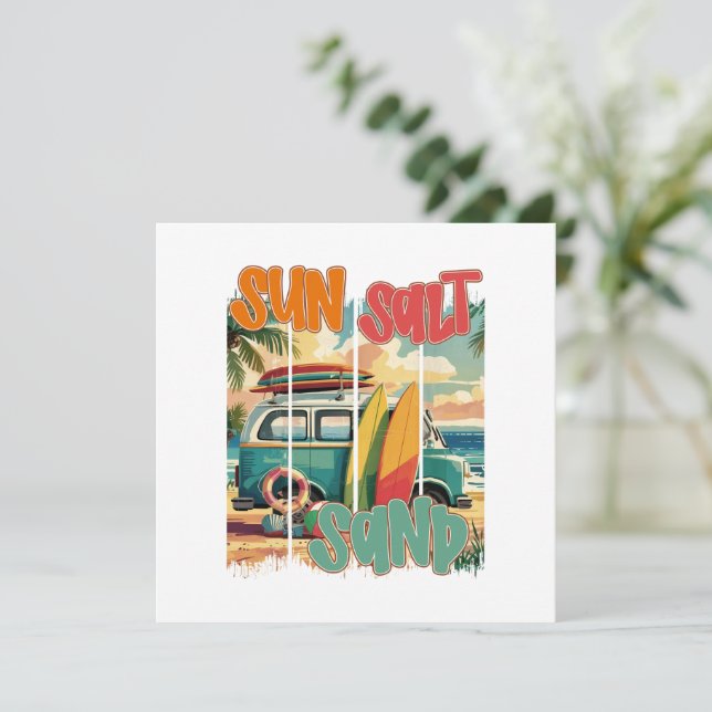 Sun, Salt, Sand – Retro Beach Vibes (Standing Front)