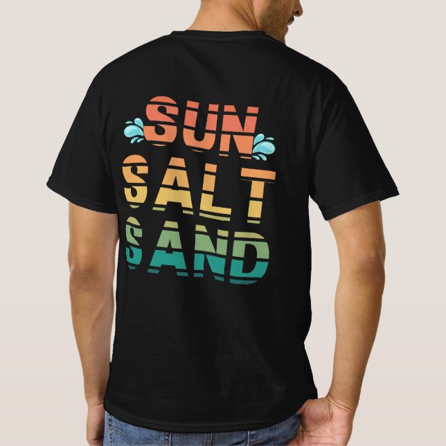 "sun salt sand" t-shirt (Back)