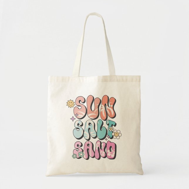 Sun Salt Sand Tote Bag (Front)