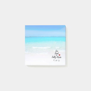 Sun Sand and Salty Kisses Tropical Beach Post-it Notes