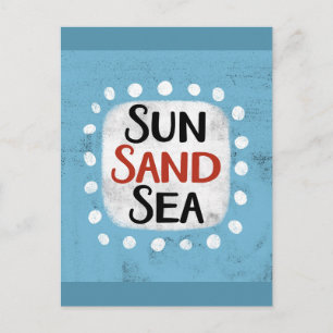 Sun Sand Sea Postcard