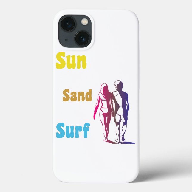 Sun Sand Surf Case-Mate iPhone Case (Back)