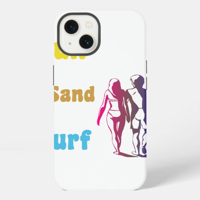 Sun Sand Surf iPhone Case (Back)