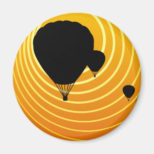 sun scene ballooning magnet