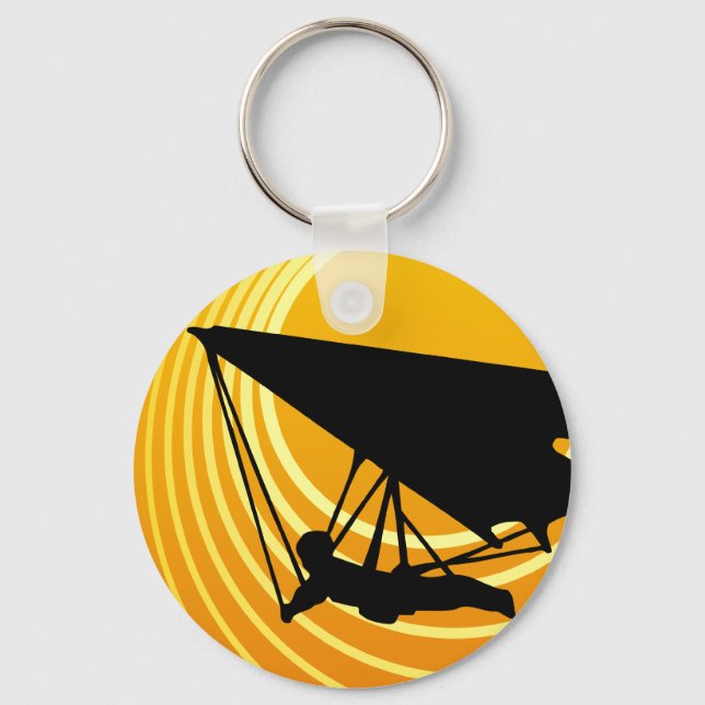 sun scene hang gliding key ring (Front)