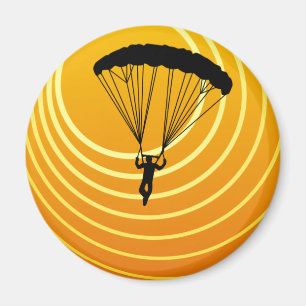 sun scene skydiving magnet