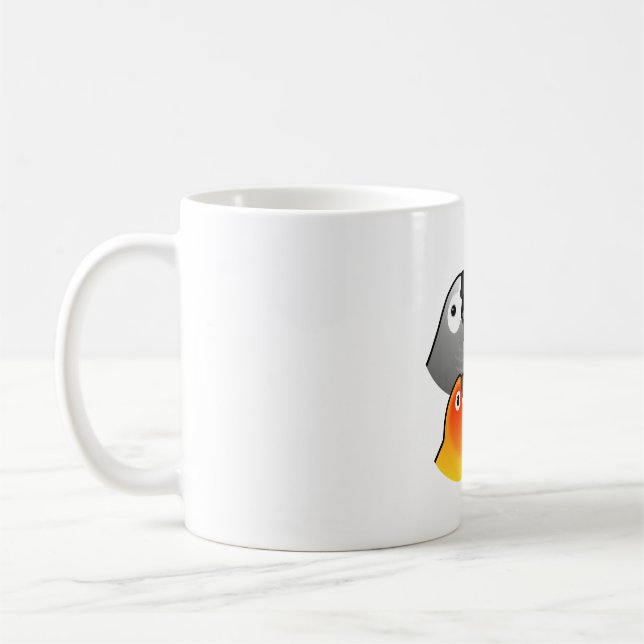 Sun Scream (Transparent) Coffee Mug (Left)