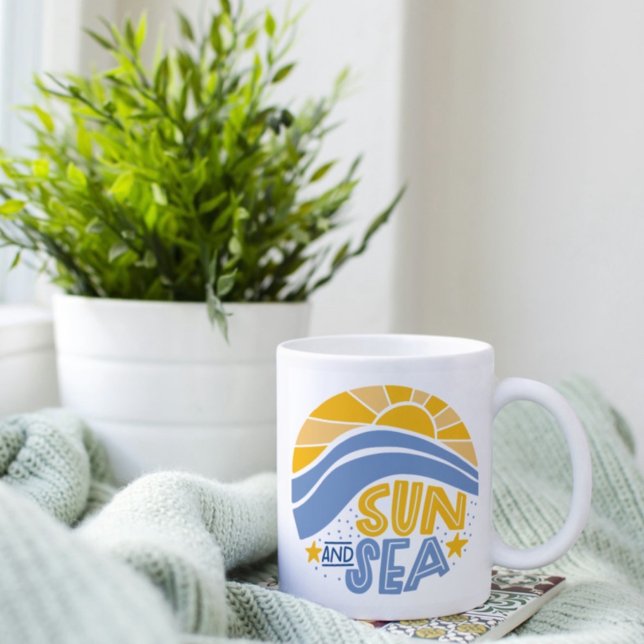 Sun, Sea and Summer Beach Coffee Mug (Creator Uploaded)