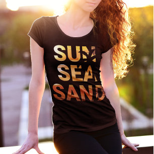 SUN SEA SAND SUMMER TRAVEL Holiday T-Shirt