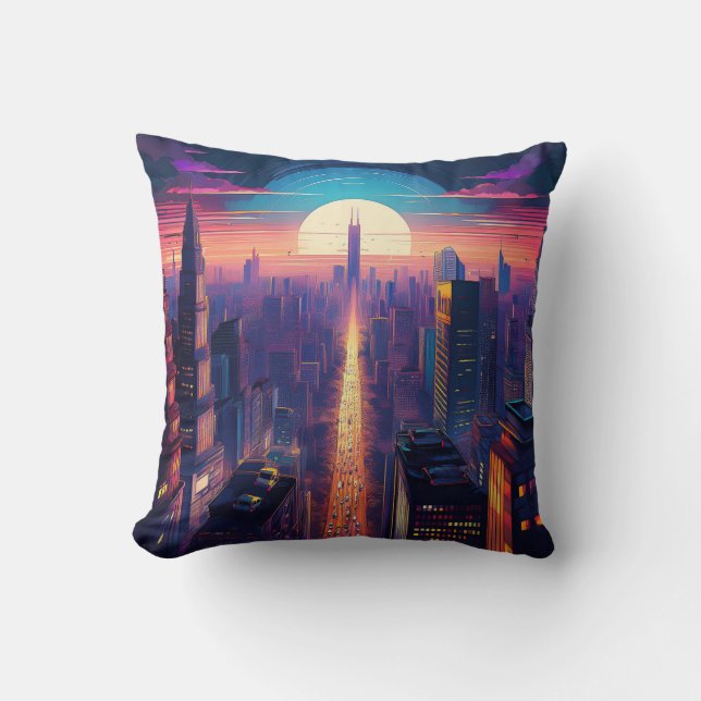 sun set  cushion (Front)