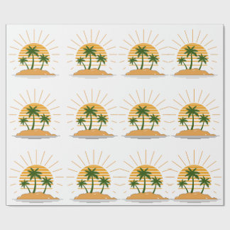 sun set wrapping paper