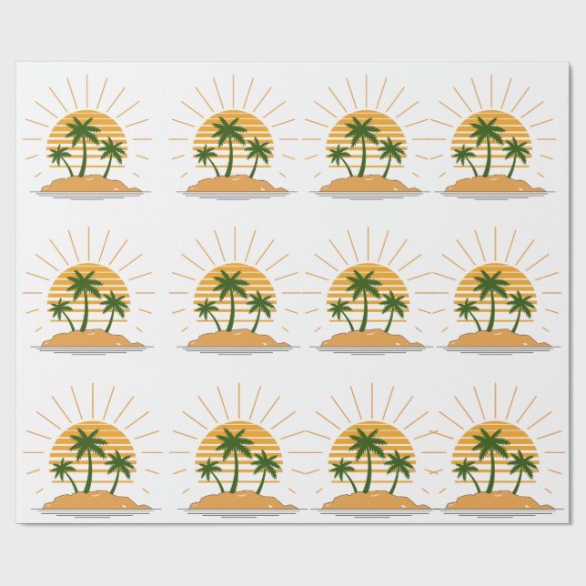 sun set wrapping paper (Flat)