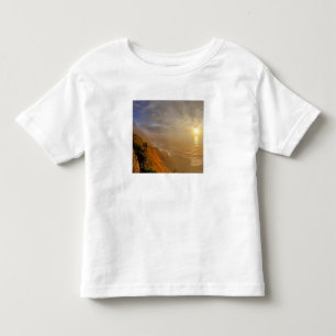 Sun sets over the Pacific Ocean from Heceta Toddler T-Shirt