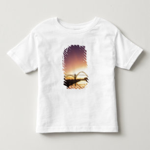 Sun setting behind the Newport Bridge, Oregon Toddler T-Shirt