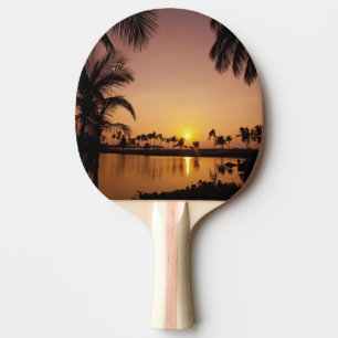 Sun setting on Anaeho'omalu Bay, Big Island, Ping Pong Paddle