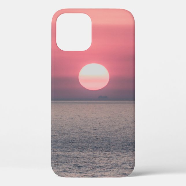 SUN SETTING ON OCEAN HORIZON Case-Mate iPhone CASE (Back)