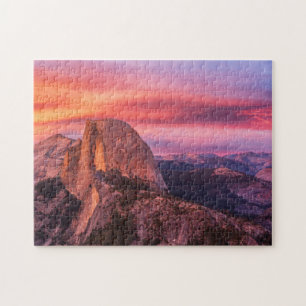 Sun Setting over A Rocky Landscape Jigsaw Puzzle