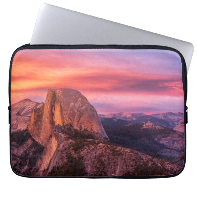 Sun Setting over A Rocky Landscape Laptop Sleeve (Front)