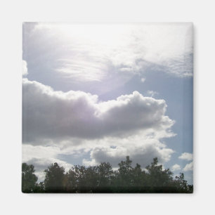 Sun Shines through Clouds Magnet