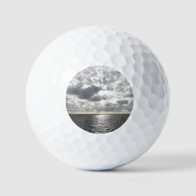 Sun Shining Through Clouds Golf Balls (Front)