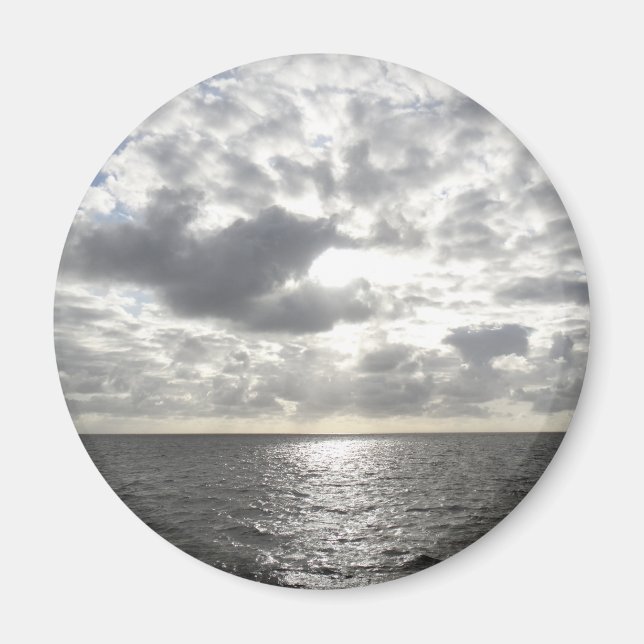 Sun Shining Through Clouds Magnet (Front)