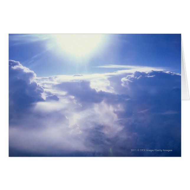 Sun shinning through clouds (Front Horizontal)