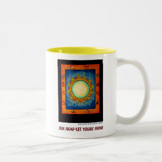 Sun Signs--Let Yours Shine Two-Tone Coffee Mug