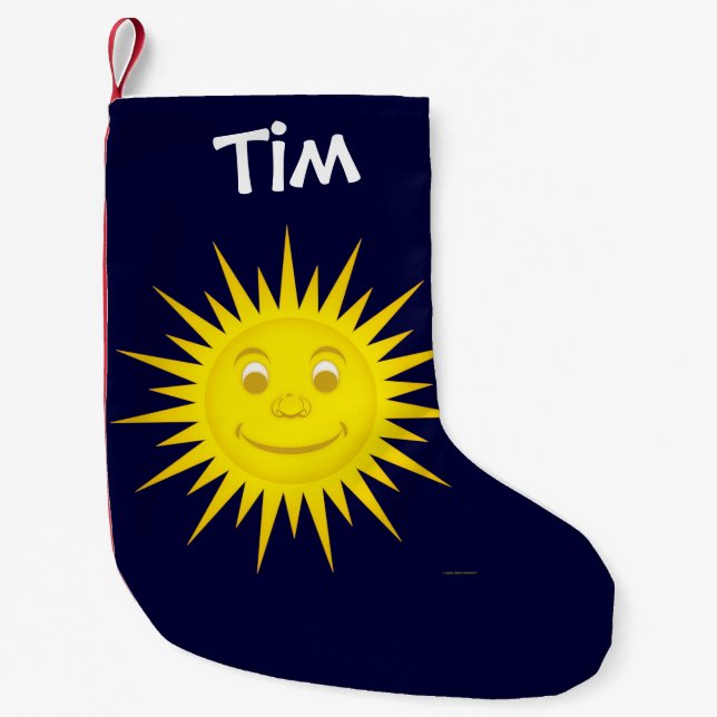 Sun Small Christmas Stocking (Front)
