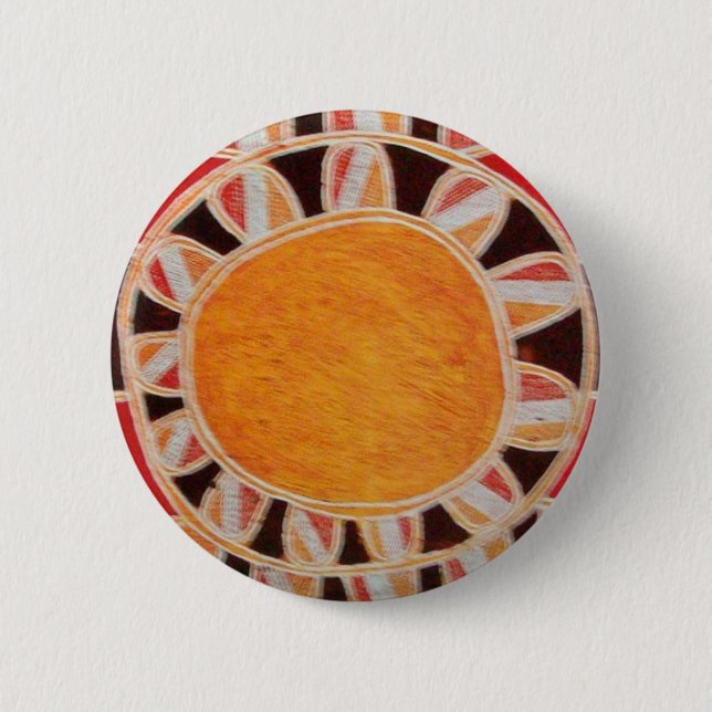 SUN SOLAR ENERGY 6 CM ROUND BADGE (Front)