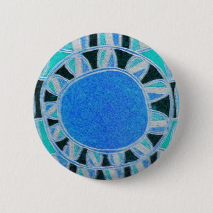 SUN SOLAR ENERGY 6 CM ROUND BADGE
