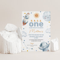 Sun Space First Trip Around the Sun 1st Birthday 