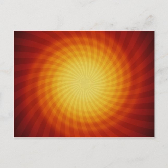 Sun Spiral: Abstract Art: Postcard (Front)