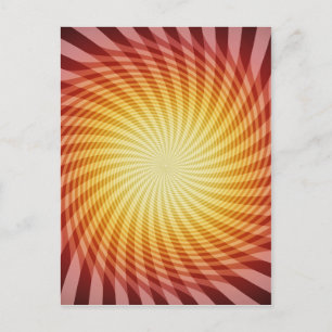 Sun Spiral: Abstract Art: Postcard