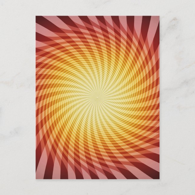 Sun Spiral: Abstract Art: Postcard (Front)