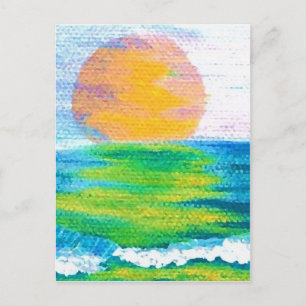 Sun Stance CricketDiane Ocean Art Design Products Postcard