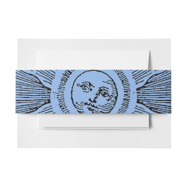 Sun Stars Antique Night Sky Mediaeval Zodiac Invitation Belly Band (Front Example)