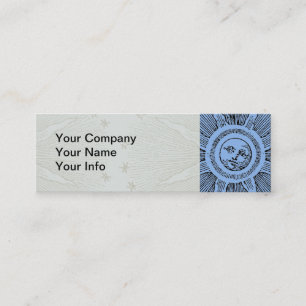 Sun Stars Antique Night Sky Mediaeval Zodiac Mini Business Card
