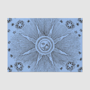 Sun Stars Antique Night Sky Mediaeval Zodiac Tissue Paper