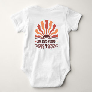 Sun State of Mind Sunburst: Nature-Inspired Summer Baby Bodysuit