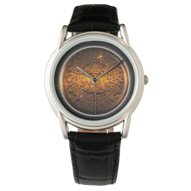 Sun Stone Mexica Civilisation  Watch (Front)