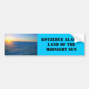 SUN SUN (3), KOTZEBUE ALASKALAND OF THEMIDNIGHT... BUMPER STICKER