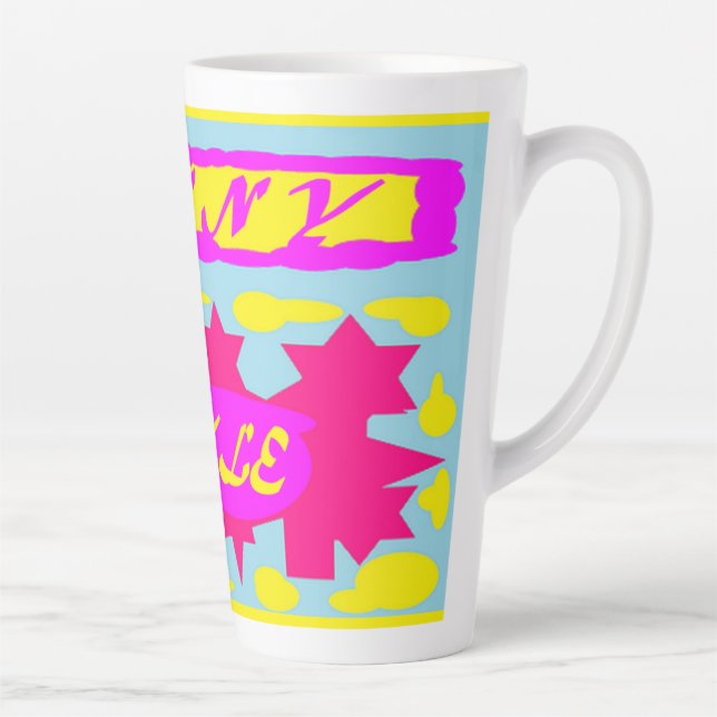 Sun Sunny Shining Bright colours Latte Mug (Right)