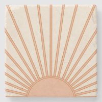 Sun Sunrise Earth Tones Terracotta Retro Sunshine